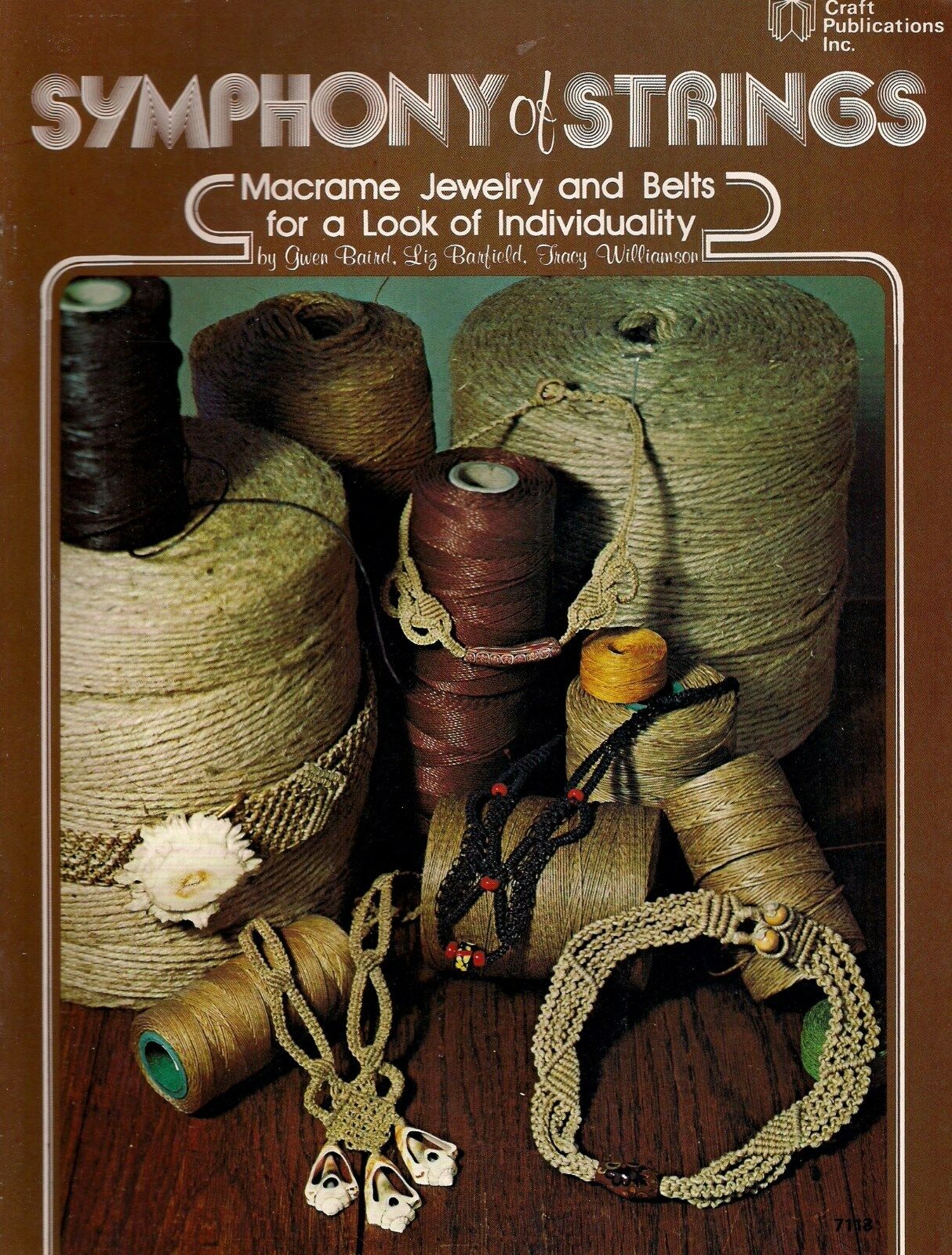 Craft Book: #7118 Symphony Of Strings Macrame Jewelry Necklace Choker Patterns