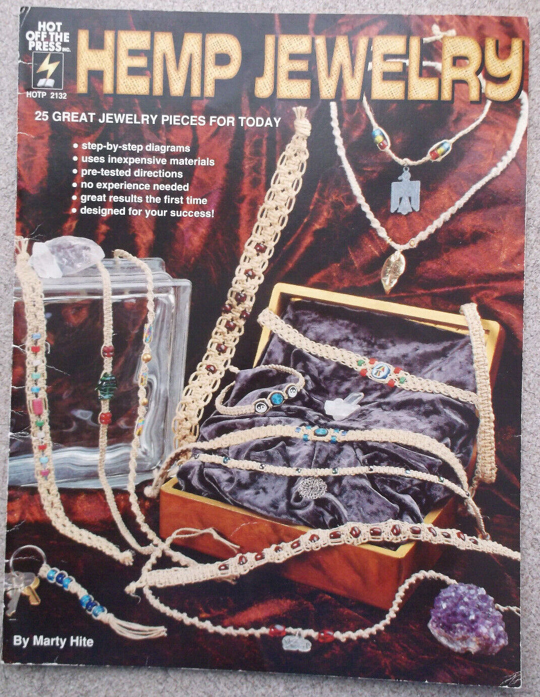 Hemp Jewelry Macrame Pattern 25 Designs Bead 1997 Craft Leaflet