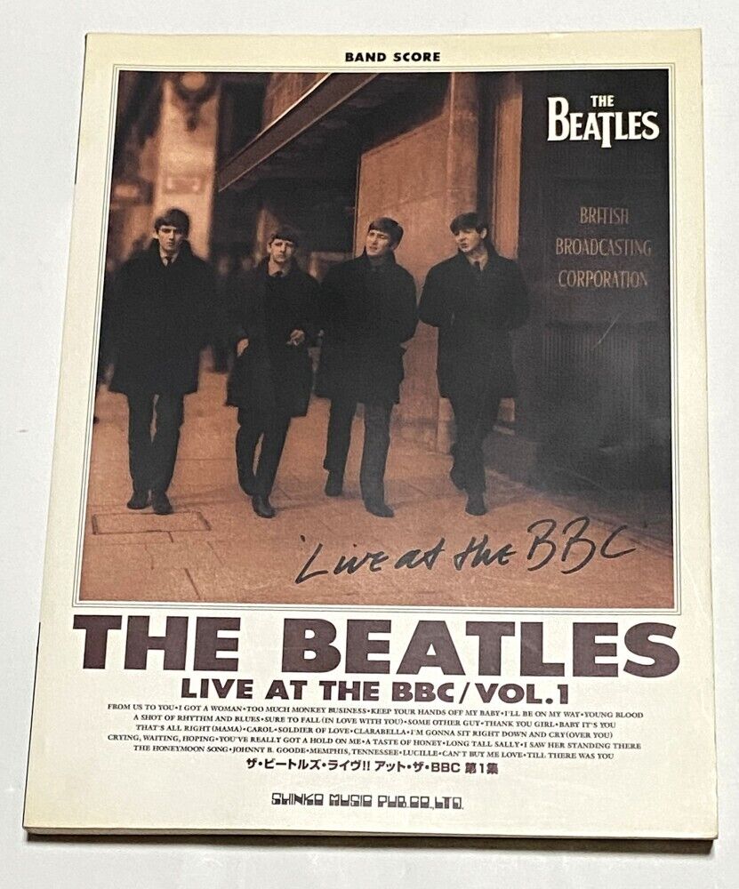 The Beatles Live At The Bbc Vol.1 Japan Band Score Song Book Guitar Tab