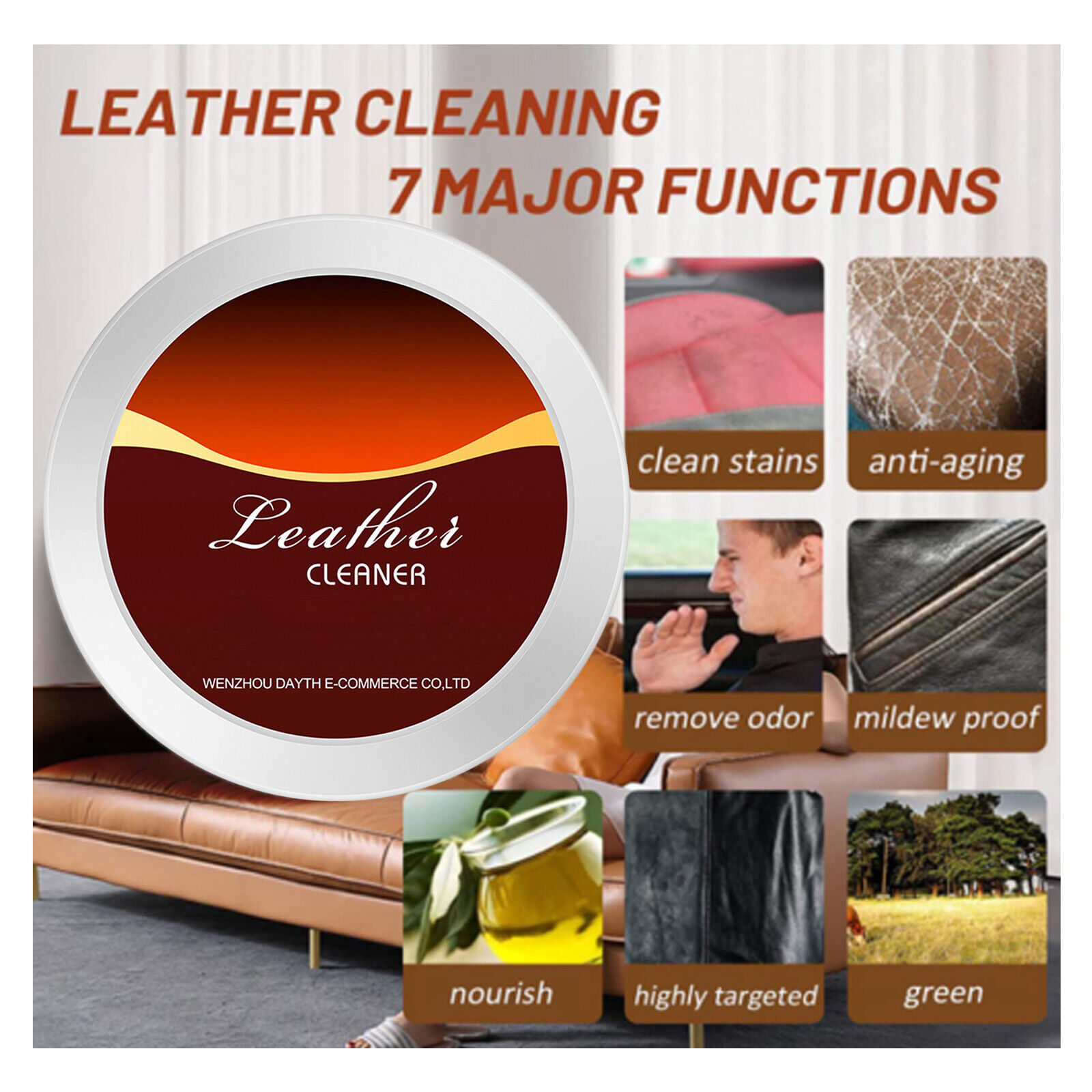 Leatherrite Leather Restorer Leather Recoloring Balm Furniture Sofa Repair Cream